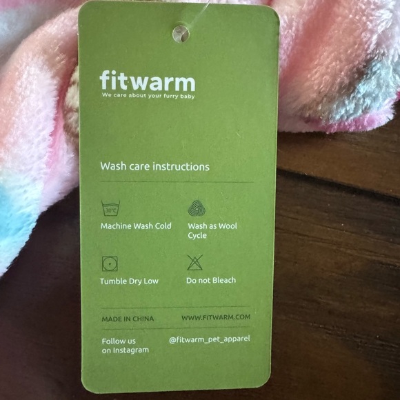 NWT Fitwarm L Cupcake Dog Outfit Cozy Pink - Picture 6 of 8